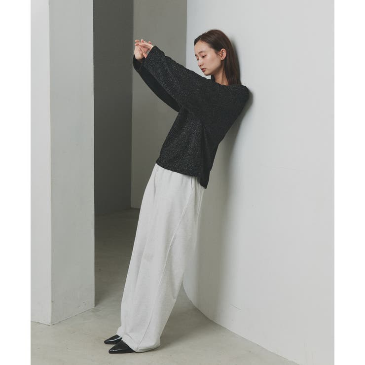 【2025AW新作】ラメモールVネックプルオーバー | ad thie | 詳細画像5 