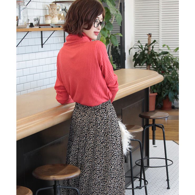 カシミヤタッチワイドリブオフタートル | ad thie | 詳細画像10