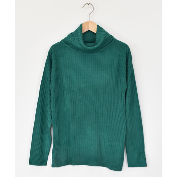 カシミヤタッチワイドリブオフタートル | ad thie | 詳細画像28