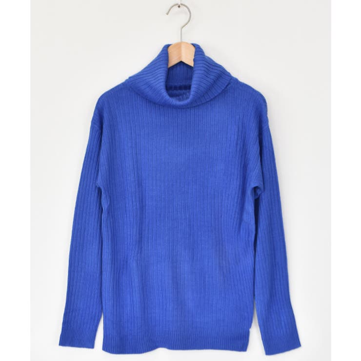 カシミヤタッチワイドリブオフタートル | ad thie | 詳細画像29