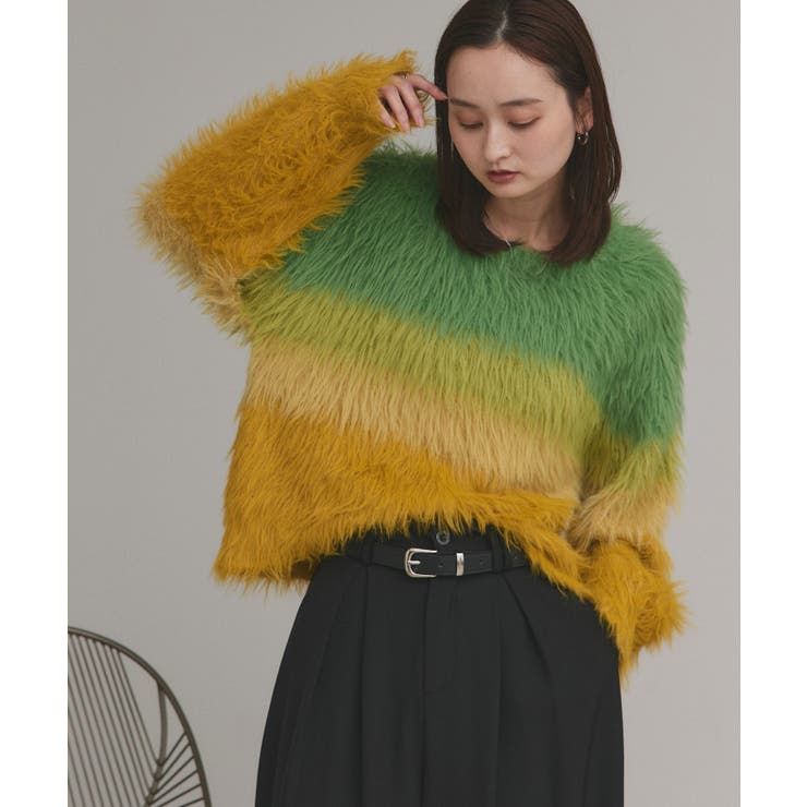 グラデーションシャギーニット | ad thie | 詳細画像11 