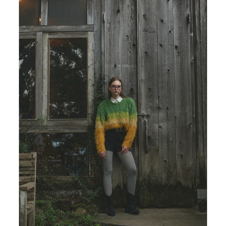 グラデーションシャギーニット | ad thie | 詳細画像2 