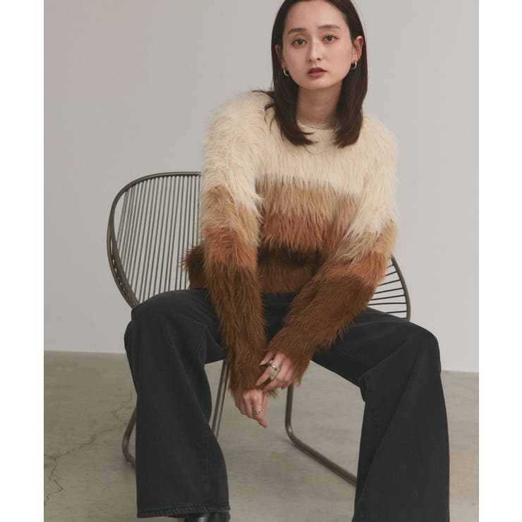 グラデーションシャギーニット | ad thie | 詳細画像24 