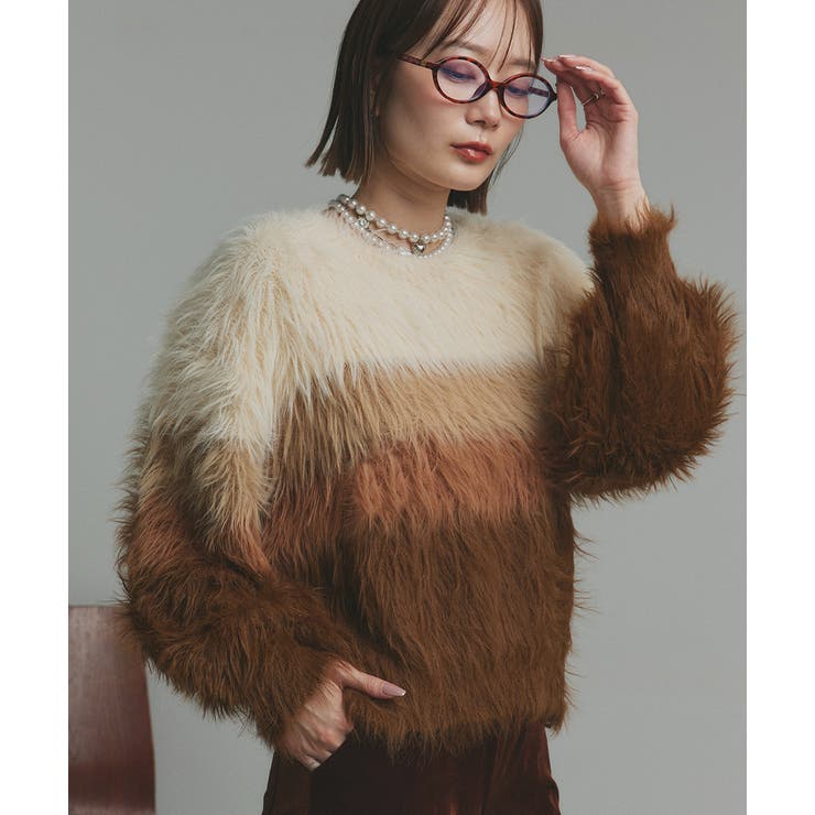 グラデーションシャギーニット | ad thie | 詳細画像28 