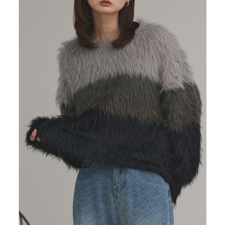 グラデーションシャギーニット | ad thie | 詳細画像38 