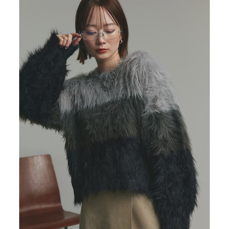 グラデーションシャギーニット | ad thie | 詳細画像42 