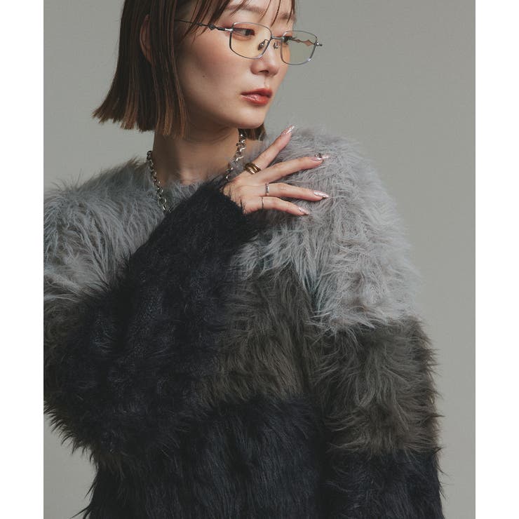 グラデーションシャギーニット | ad thie | 詳細画像45 