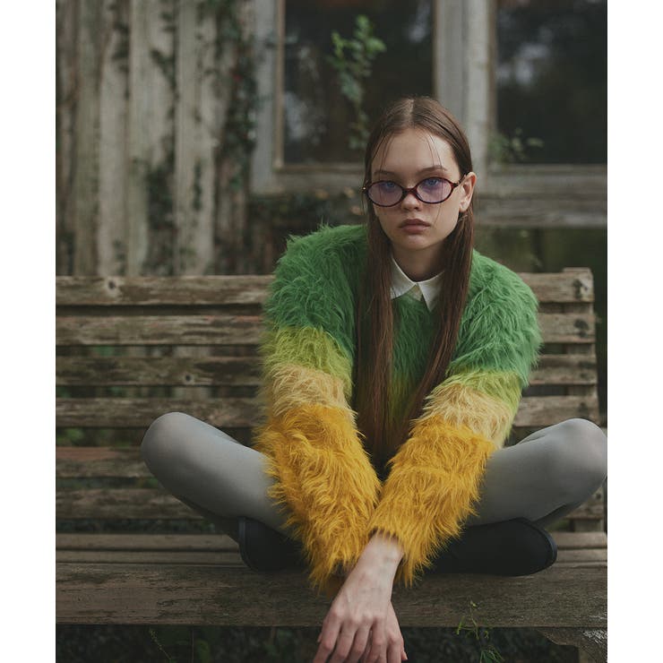 グラデーションシャギーニット | ad thie | 詳細画像7 