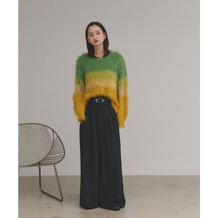 グラデーションシャギーニット | ad thie | 詳細画像8 