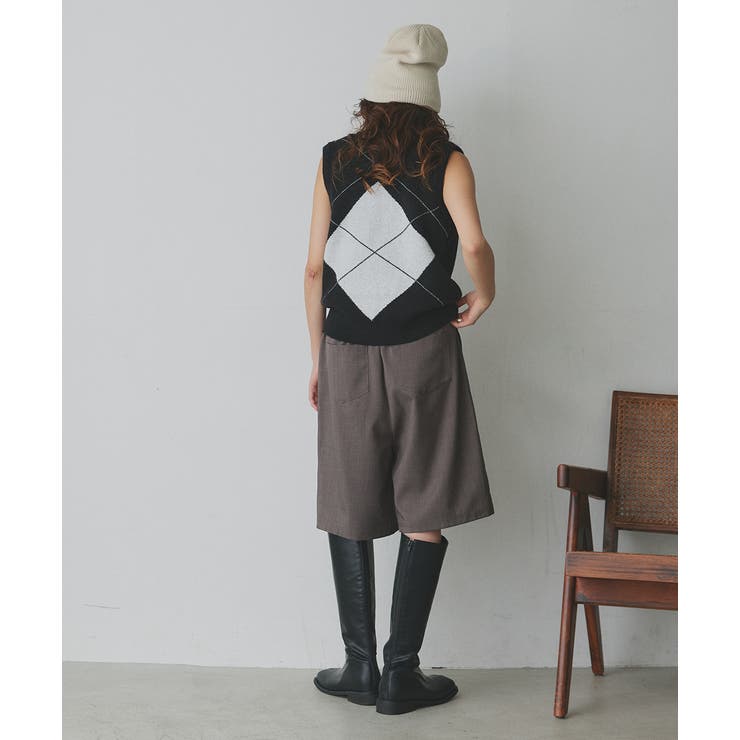 アーガイルニットベスト | ad thie | 詳細画像29 