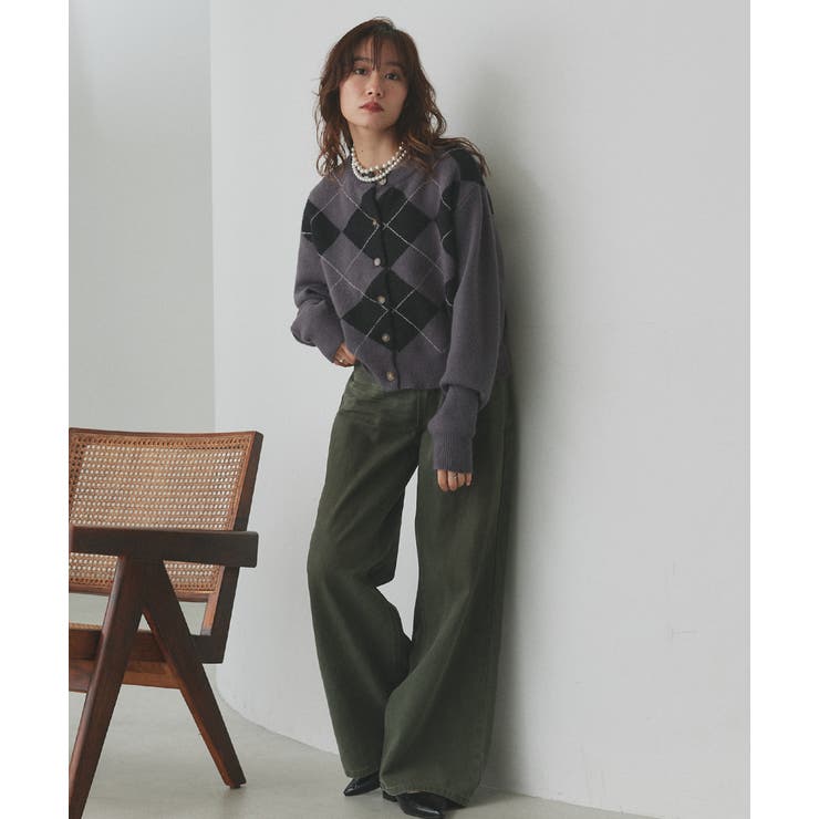 アーガイルニットカーディガン | ad thie | 詳細画像59 