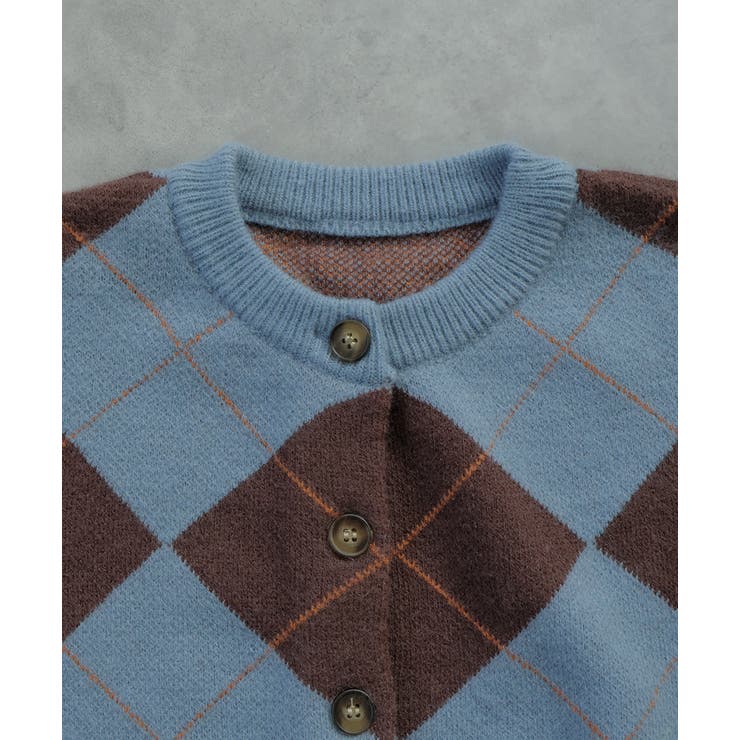 アーガイルニットカーディガン | ad thie | 詳細画像68 