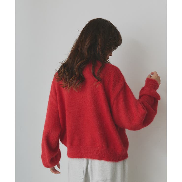 ダブルジップシャギーニットカーディガン | ad thie | 詳細画像57 