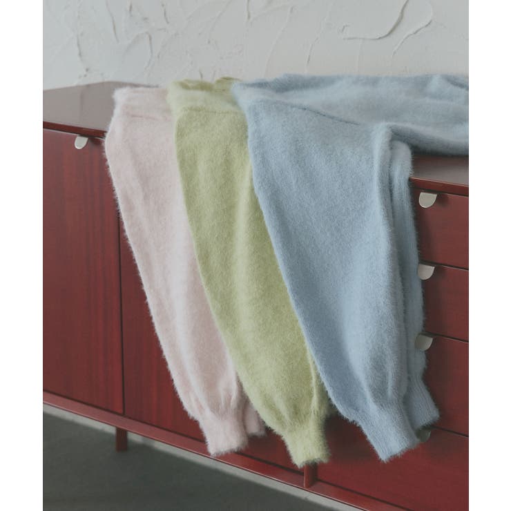 ダブルジップシャギーニットカーディガン | ad thie | 詳細画像63 