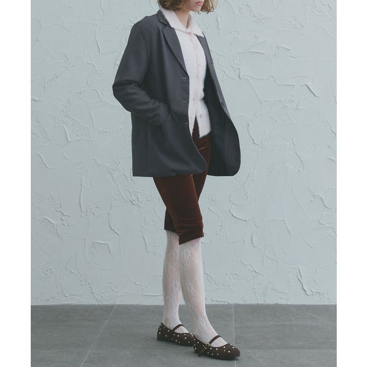 シャギーニットポロカーディガン | ad thie | 詳細画像3 