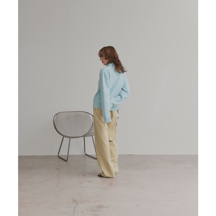 シャギーニットポロカーディガン | ad thie | 詳細画像32 