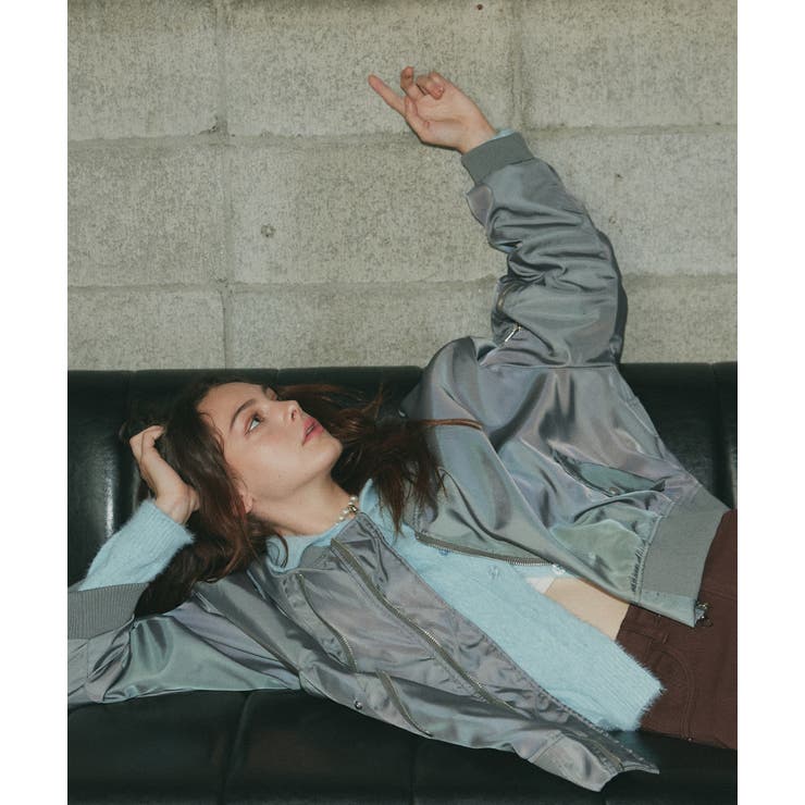 シャギーニットポロカーディガン | ad thie | 詳細画像43 