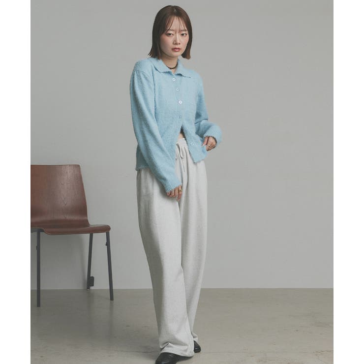 シャギーニットポロカーディガン | ad thie | 詳細画像47 