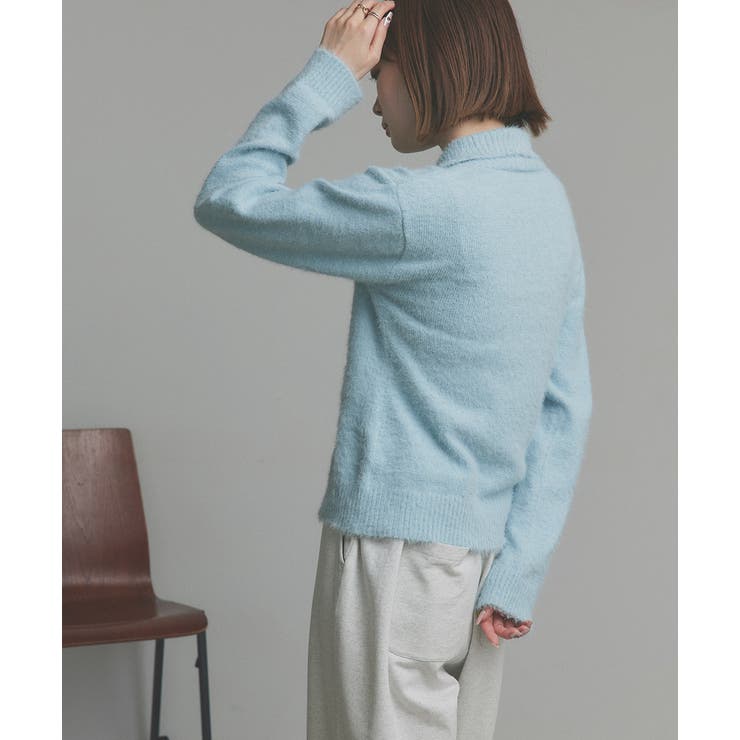 シャギーニットポロカーディガン | ad thie | 詳細画像49 