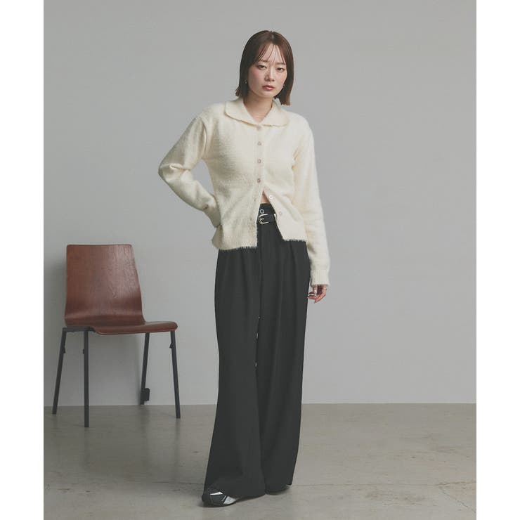 シャギーニットポロカーディガン | ad thie | 詳細画像54 