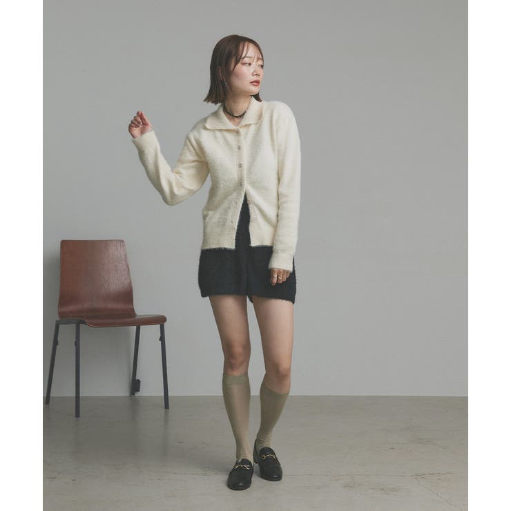 シャギーニットポロカーディガン | ad thie | 詳細画像59 