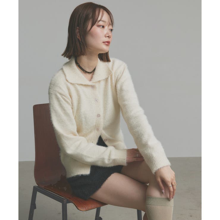 シャギーニットポロカーディガン | ad thie | 詳細画像60 