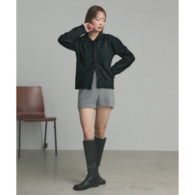 シャギーニットポロカーディガン | ad thie | 詳細画像62 