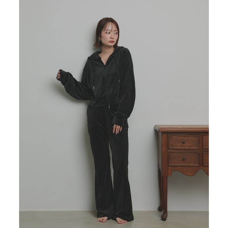 ベロアパーカー イージーパンツ セットアップ | ad thie | 詳細画像11 