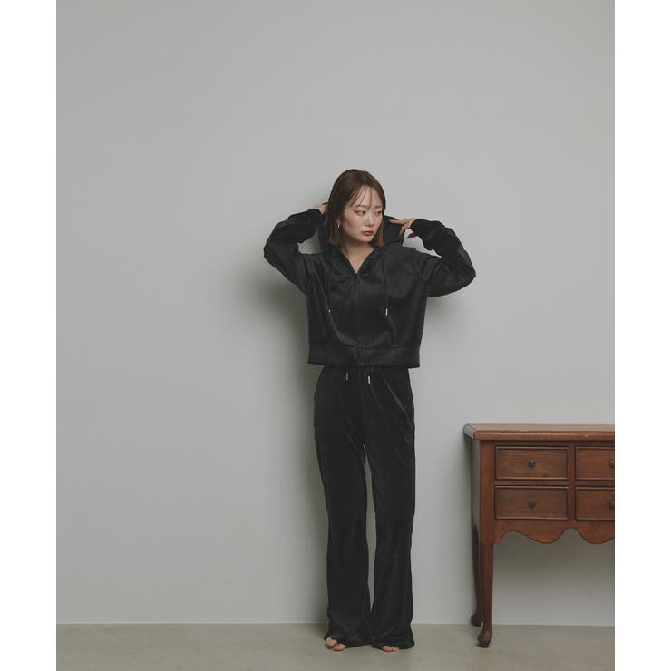 ベロアパーカー イージーパンツ セットアップ | ad thie | 詳細画像12 