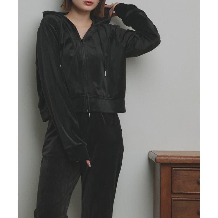 ベロアパーカー イージーパンツ セットアップ | ad thie | 詳細画像15 