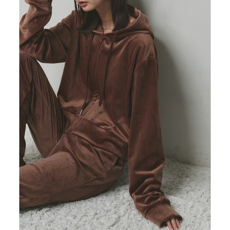 ベロアパーカー イージーパンツ セットアップ | ad thie | 詳細画像35 