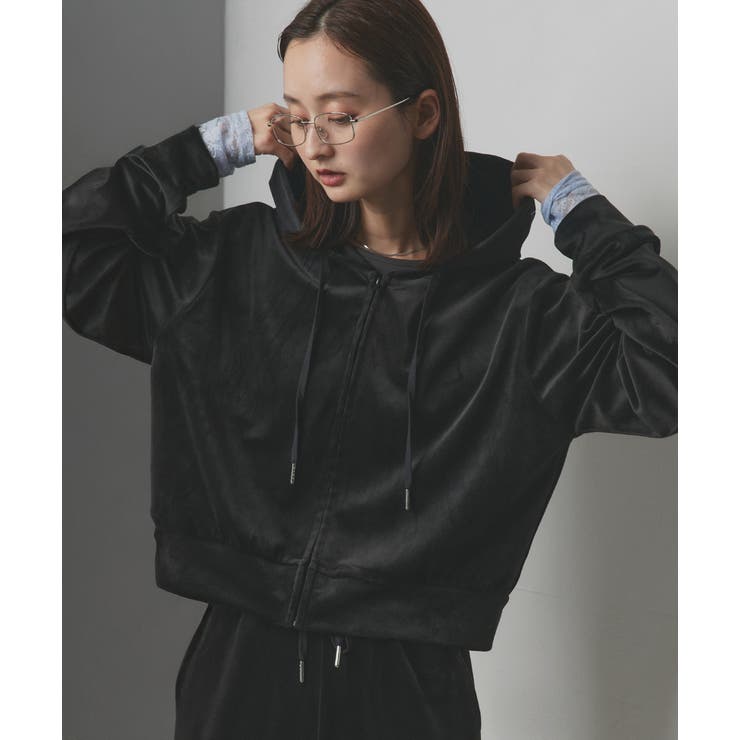 ベロアパーカー イージーパンツ セットアップ | ad thie | 詳細画像6 