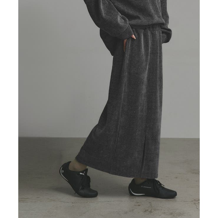 ラメモールボートネックプルオーバー ナロースカートセットアップ | ad thie | 詳細画像12 