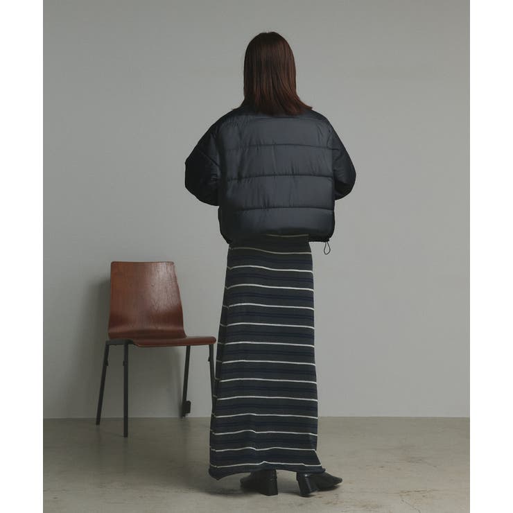 【2025AW新作】レザーパッチ中綿ダウンブルゾン | ad thie | 詳細画像10 