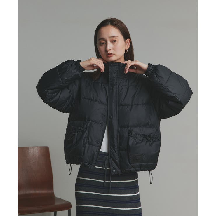 【2025AW新作】レザーパッチ中綿ダウンブルゾン | ad thie | 詳細画像11 