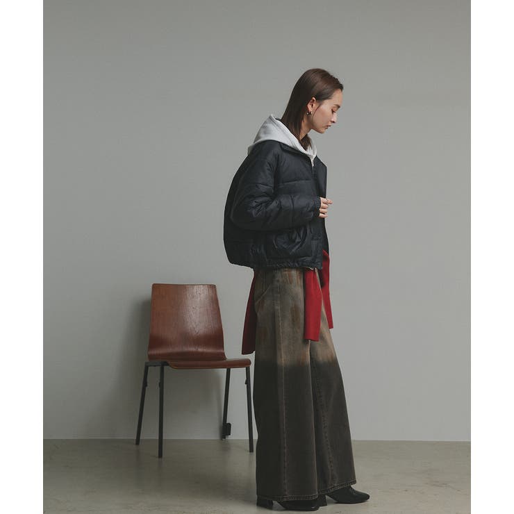【2025AW新作】レザーパッチ中綿ダウンブルゾン | ad thie | 詳細画像17 
