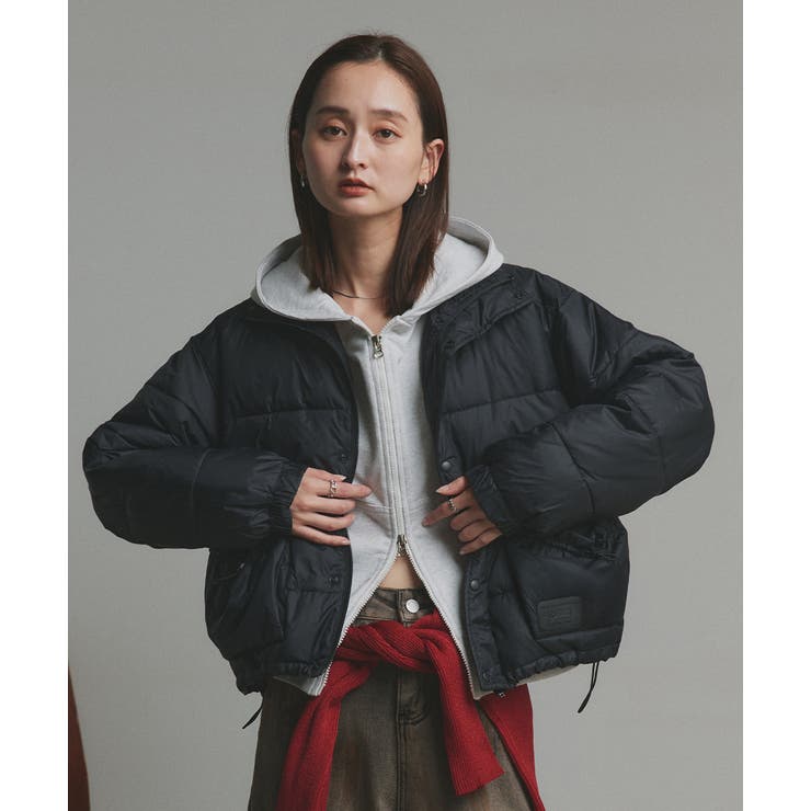 【2025AW新作】レザーパッチ中綿ダウンブルゾン | ad thie | 詳細画像20 
