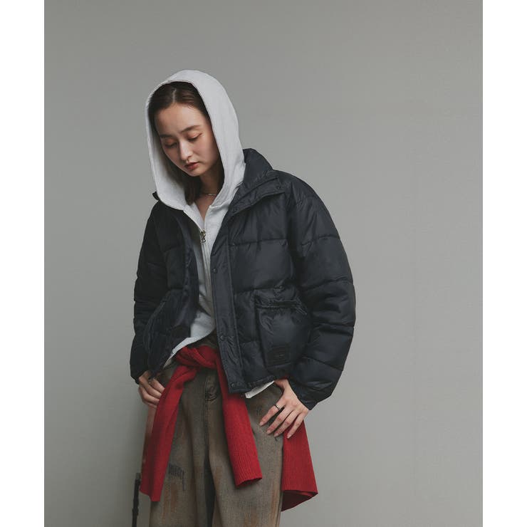 【2025AW新作】レザーパッチ中綿ダウンブルゾン | ad thie | 詳細画像21 