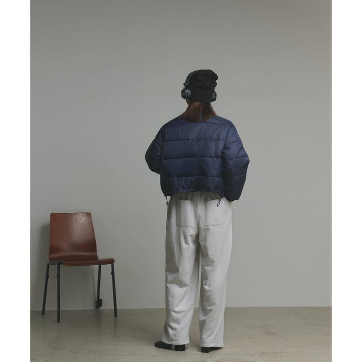 【2025AW新作】レザーパッチ中綿ダウンブルゾン | ad thie | 詳細画像25 