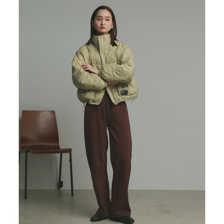 【2025AW新作】レザーパッチ中綿ダウンブルゾン | ad thie | 詳細画像30 