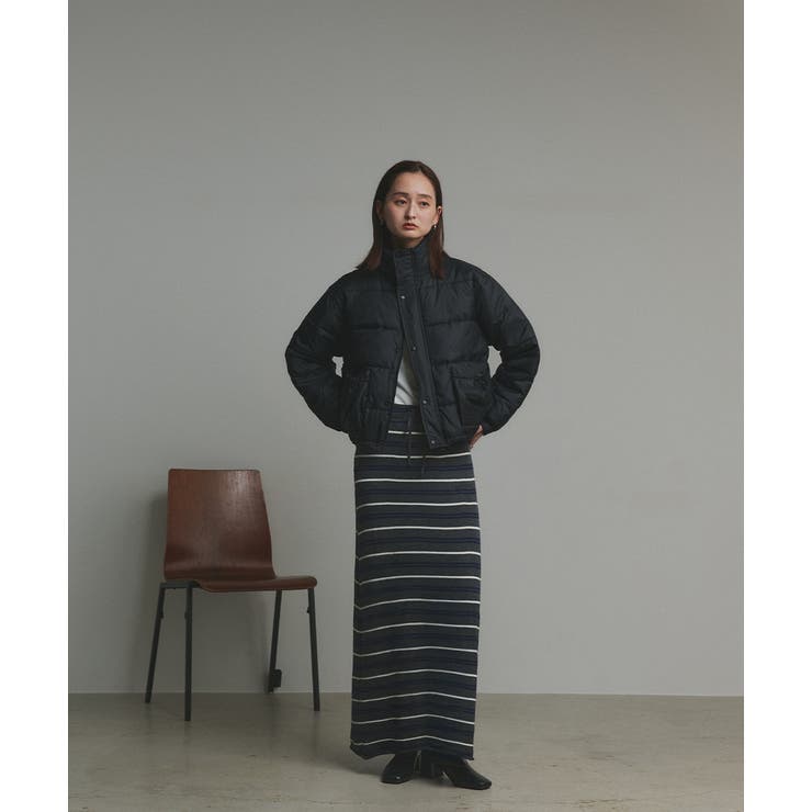 【2025AW新作】レザーパッチ中綿ダウンブルゾン | ad thie | 詳細画像8 