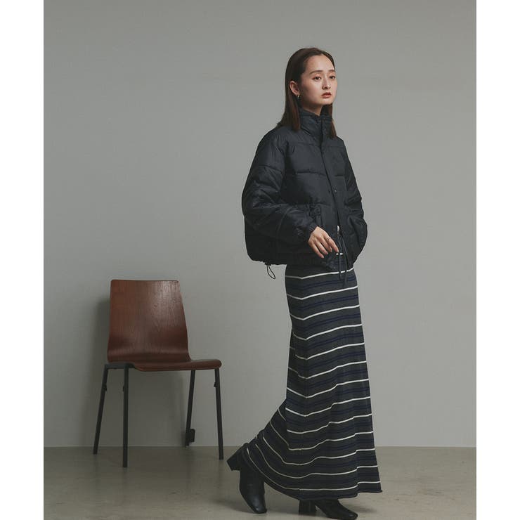 【2025AW新作】レザーパッチ中綿ダウンブルゾン | ad thie | 詳細画像9 