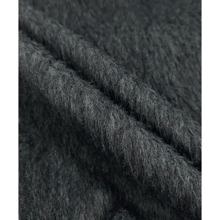 スタンドカラーシャギーミドルコート | ad thie | 詳細画像37 