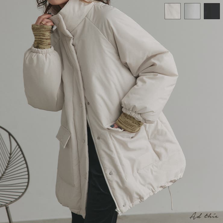 【2025AW新作】ラグランパデットミドルブルゾン | ad thie | 詳細画像1 