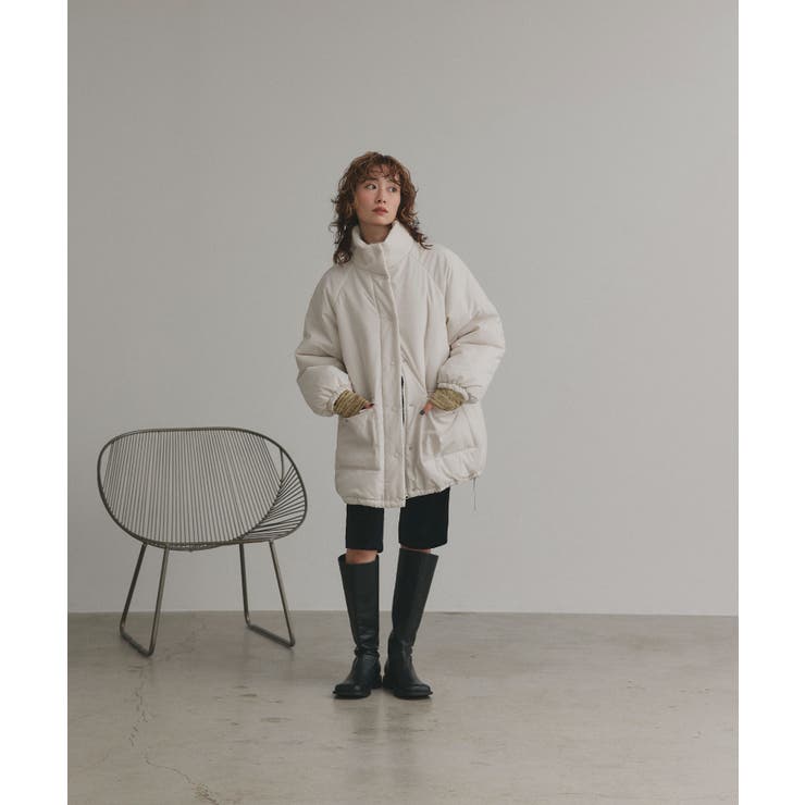 【2025AW新作】ラグランパデットミドルブルゾン | ad thie | 詳細画像2 