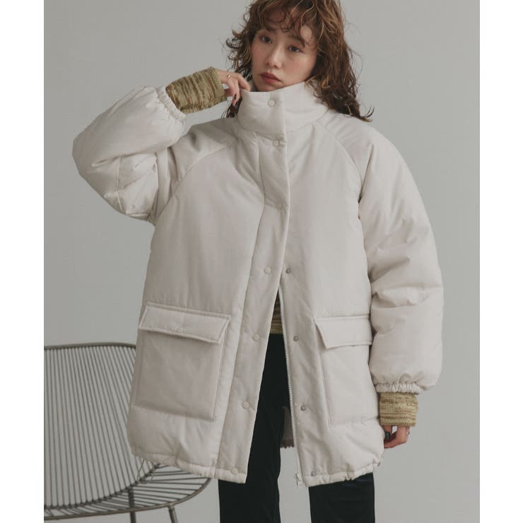 【2025AW新作】ラグランパデットミドルブルゾン | ad thie | 詳細画像5 