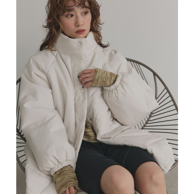 【2025AW新作】ラグランパデットミドルブルゾン | ad thie | 詳細画像7 