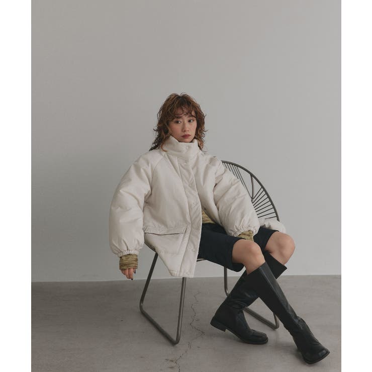 【2025AW新作】ラグランパデットミドルブルゾン | ad thie | 詳細画像8 