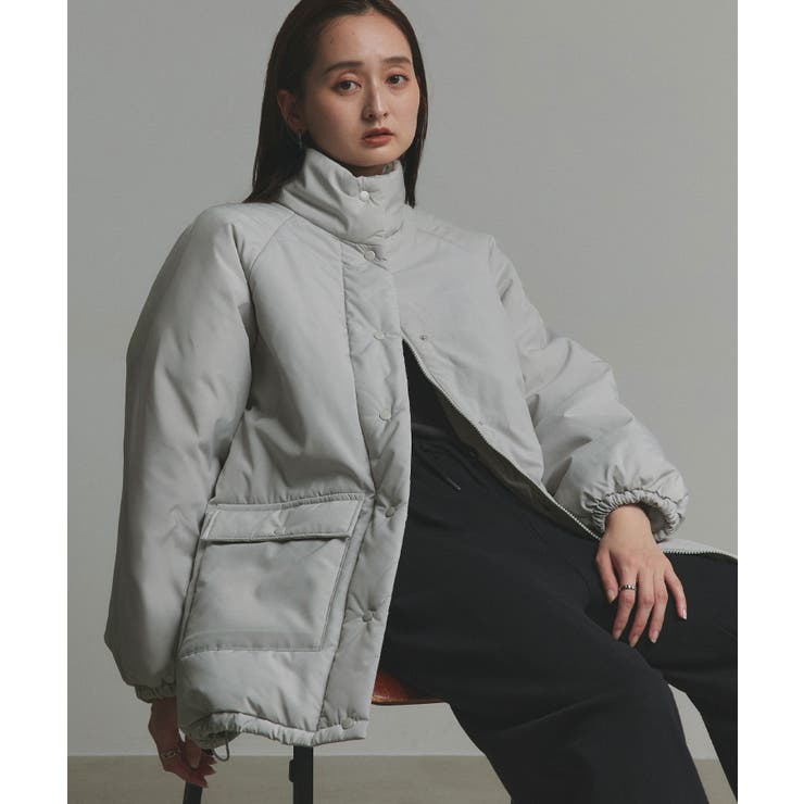 ライトグレー | 【2025AW新作】ラグランパデットミドルブルゾン | ad thie