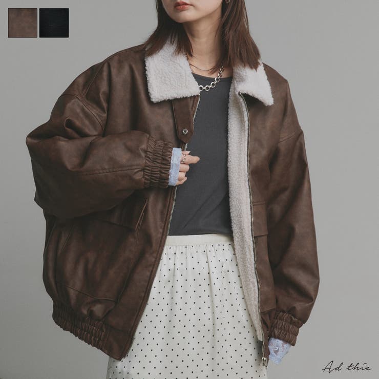 【2025AW新作】ヴィンテージライクボアブルゾン | ad thie | 詳細画像1 